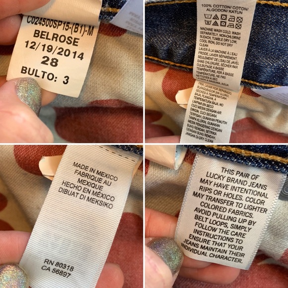 LUCKY BRAND DYLAN BOYFRIEND SUPER DISTRESSED JEANS - Picture 8 of 8